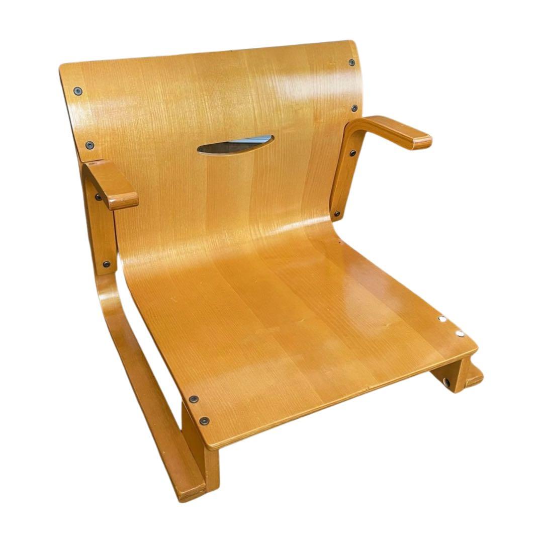 ローチェア 成形合板 プライウッド 曲木 レトロ 和モダン