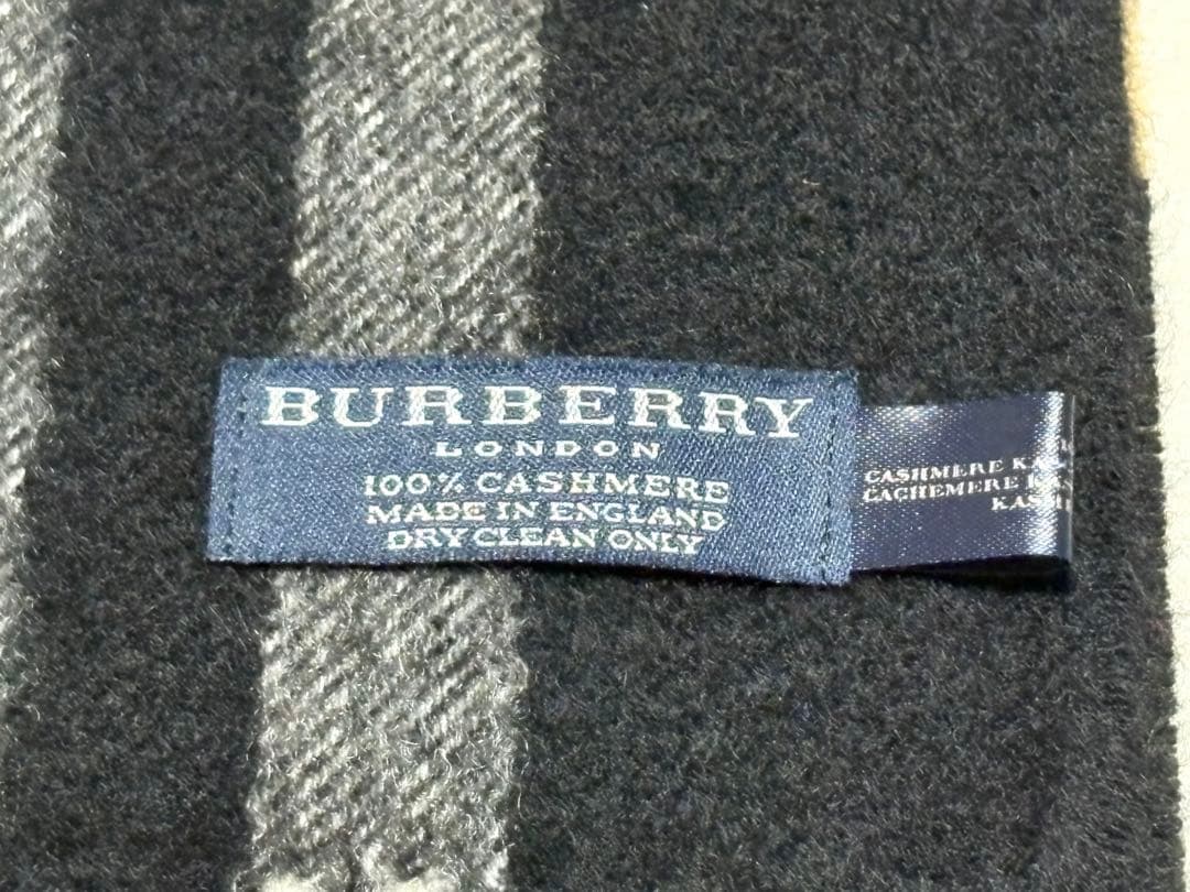 【希少色】Burberryバーバリー 100％カシミア メガチェック柄 マフラー