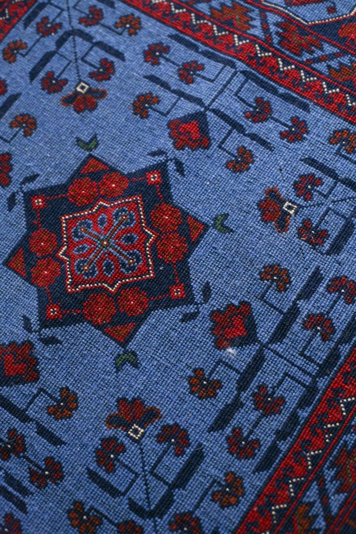 【新品】143cm×100cm アフガニスタン　トライバルラグ　ソファサイズ