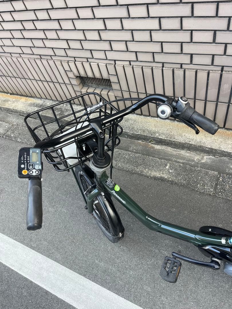【大阪市検定】パナソニック子供乗せ電動アシスト自転車20インチ防犯登録込み