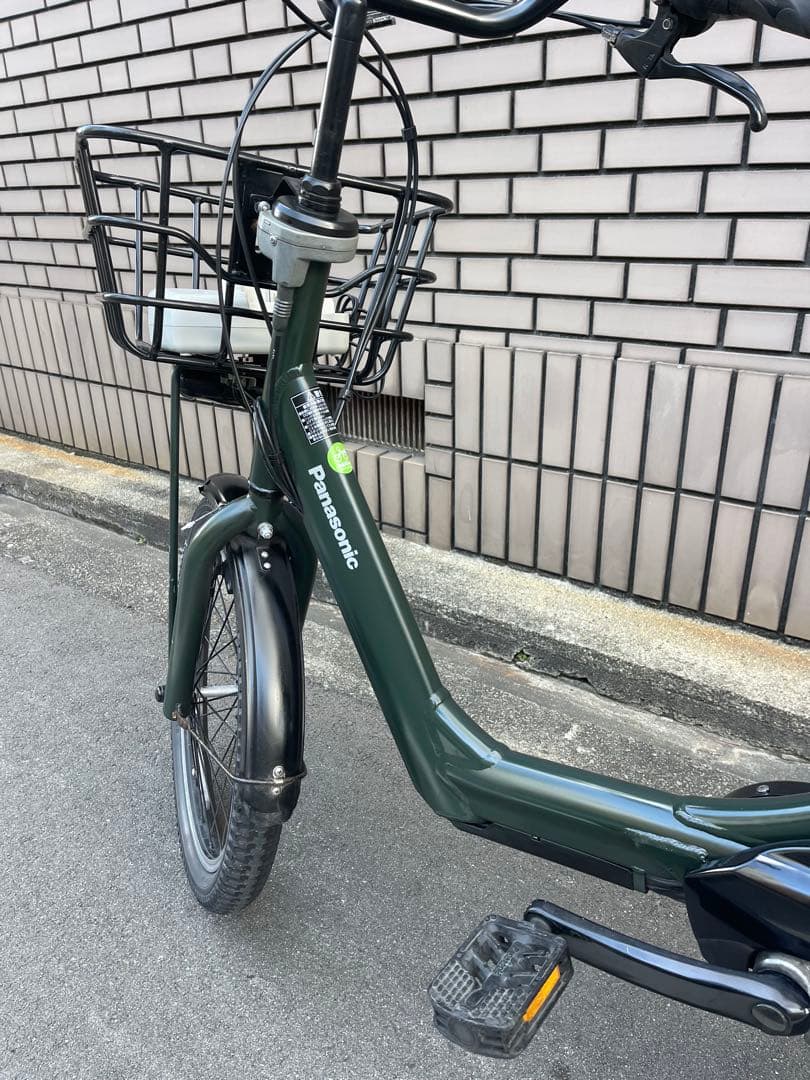 【大阪市検定】パナソニック子供乗せ電動アシスト自転車20インチ防犯登録込み