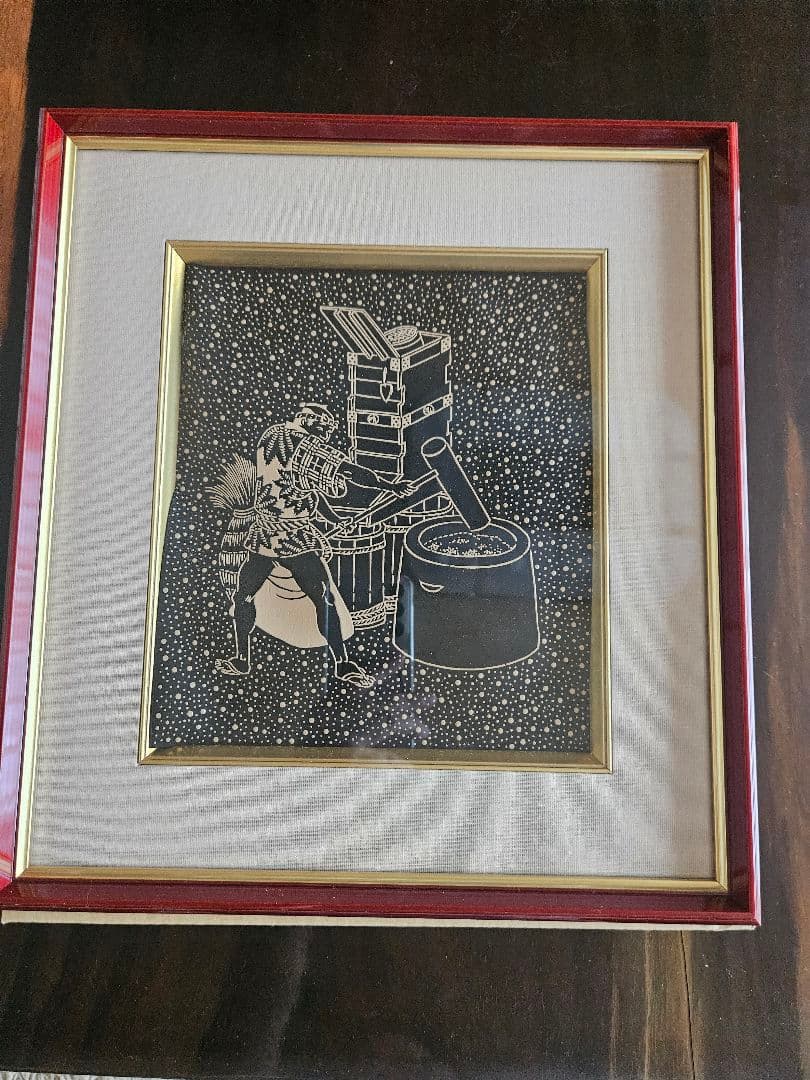 非売品　印傳の漆絵