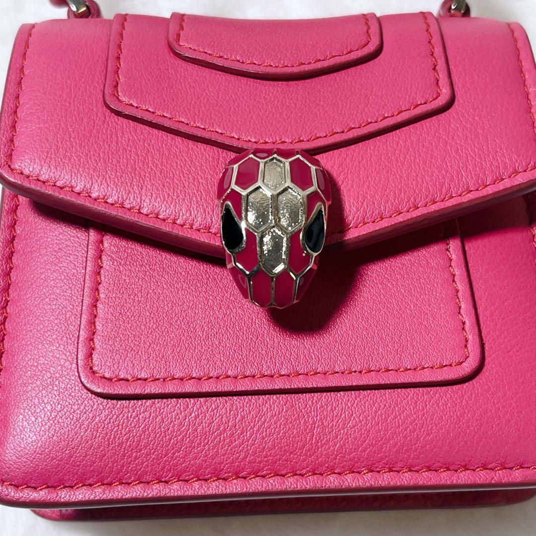 【美品】BVLGARI ブルガリ セルペンティ バッグチャーム キーホルダー