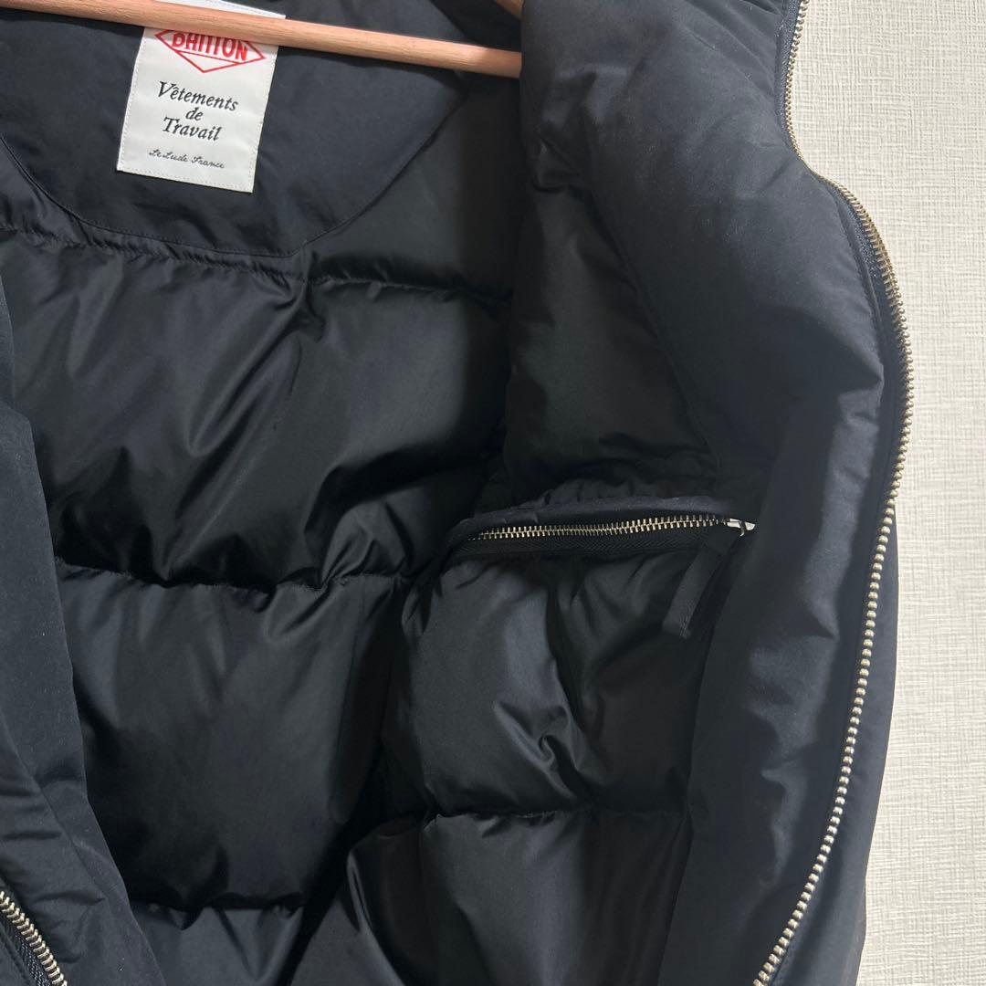 ダントン　スタンドカラー タフタダウンベスト