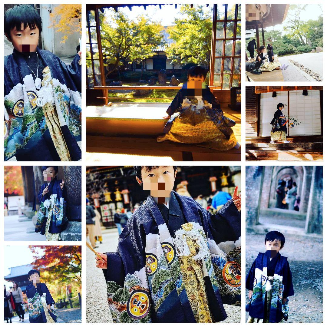 753 5歳　男の子　鷹　富士　黒　金