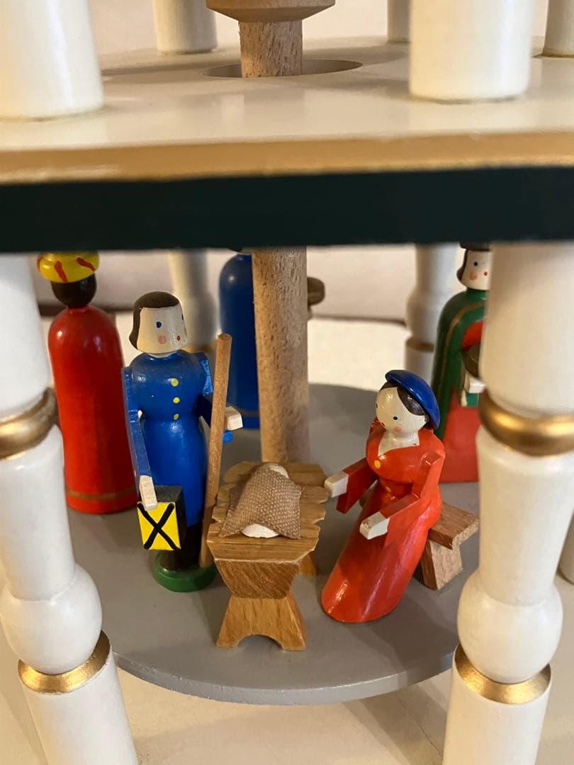 クリスマス　キャンドルピラミッド　ドイツ製　木製置物　1990年前後購入