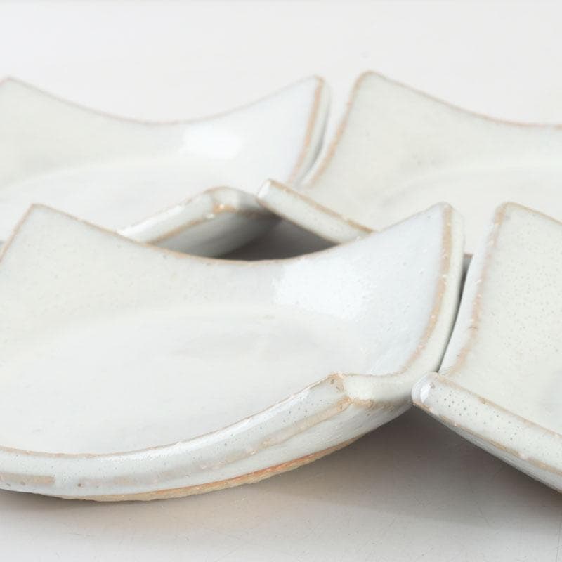 和食器　茶懐石　萩焼　吉賀將夫作　小皿　五客　共箱　V　9516