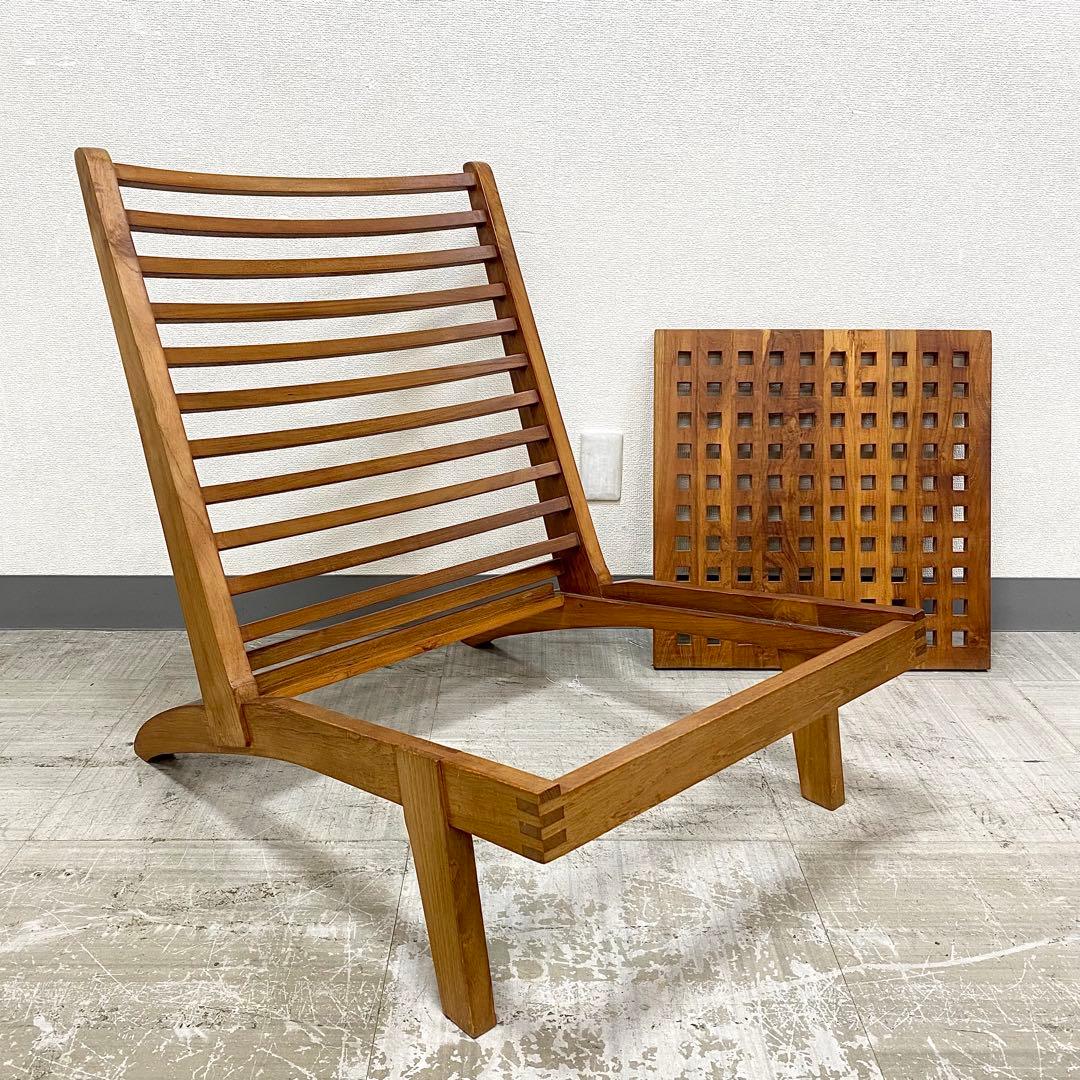 BC工房 安楽座布団仕様 ラウンジチェア 椅子 1人掛けソファ チーク無垢材