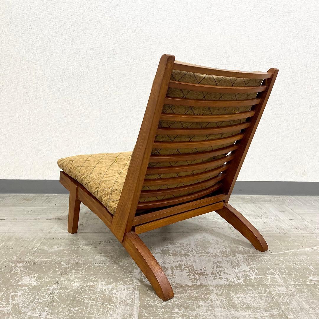 BC工房 安楽座布団仕様 ラウンジチェア 椅子 1人掛けソファ チーク無垢材