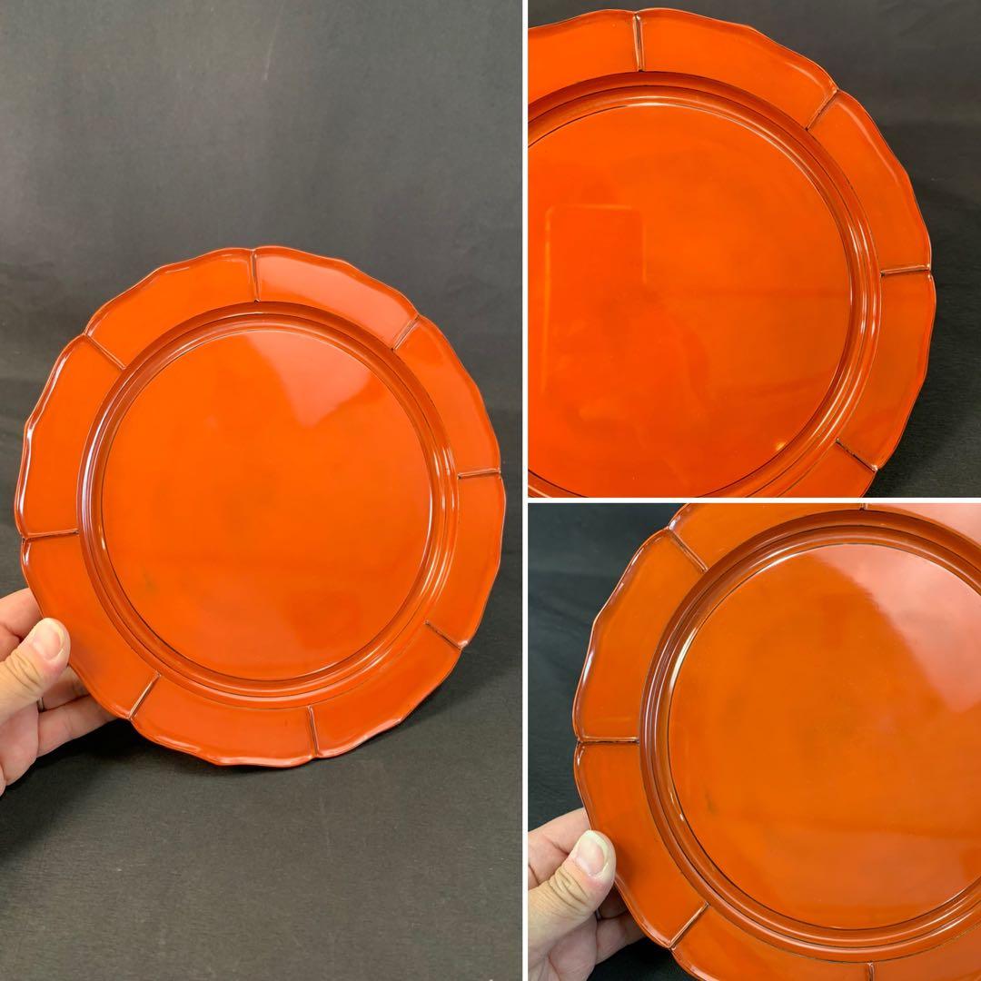 E185 送料無料　菓子器　菓子皿　漆器　茶道具　茶室　茶道　共箱