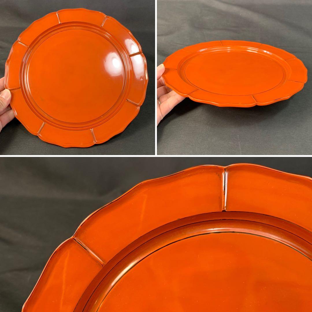 E185 送料無料　菓子器　菓子皿　漆器　茶道具　茶室　茶道　共箱