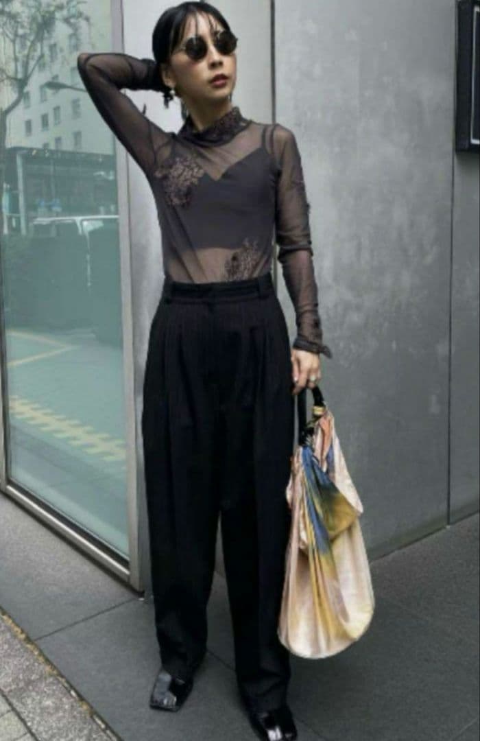 トップス AMERI VINTAGE UND FUR EMBROIDERY SKINTOP