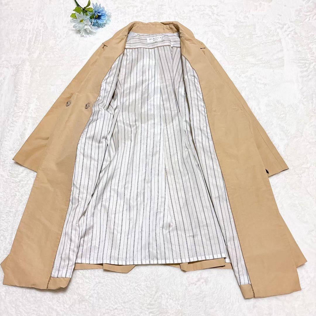 美品　エポカ　EPOCA　トレンチコート　ベルテッドコート　ベージュ　38