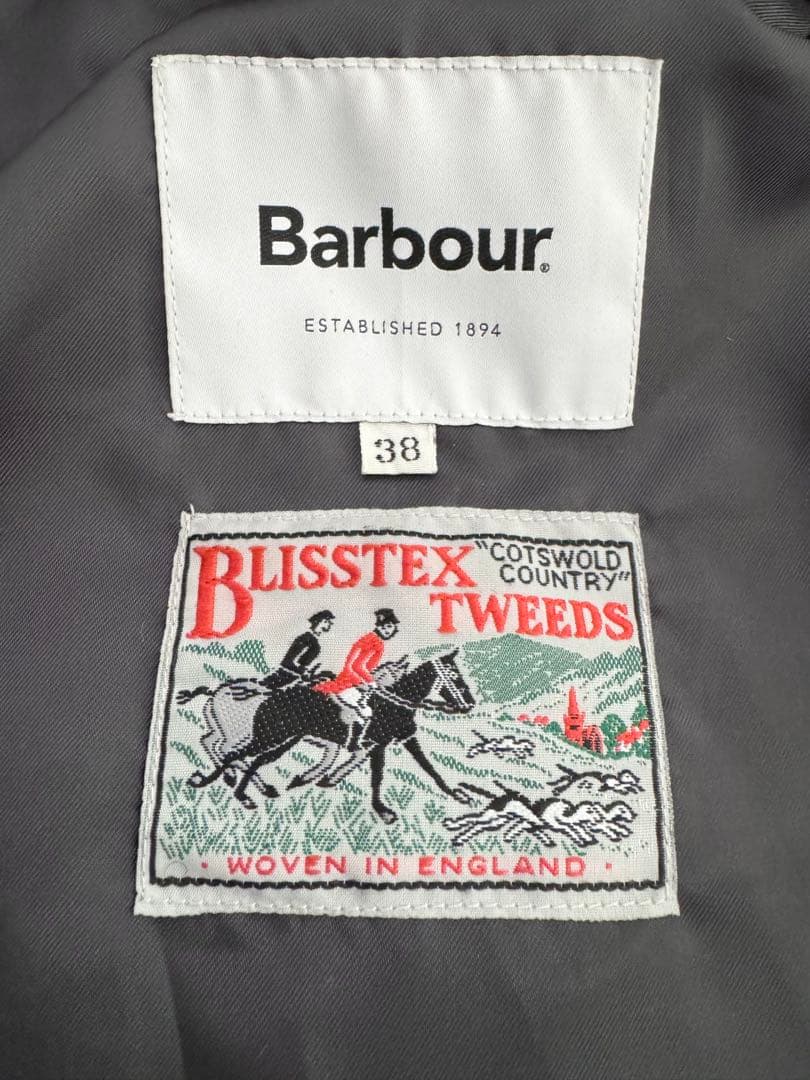 Barbour BEDALE WILLIAM BLISS 38 ウールツイード