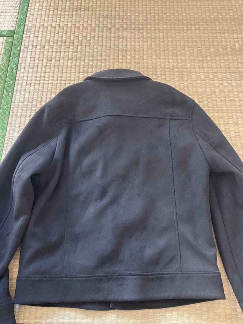 ブラック スエード風 ジャケット