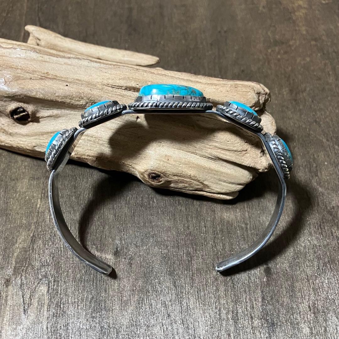 ttt様 オーダー品　モレンシ　ナチュラル　ターコイズ　シルバー　バングル