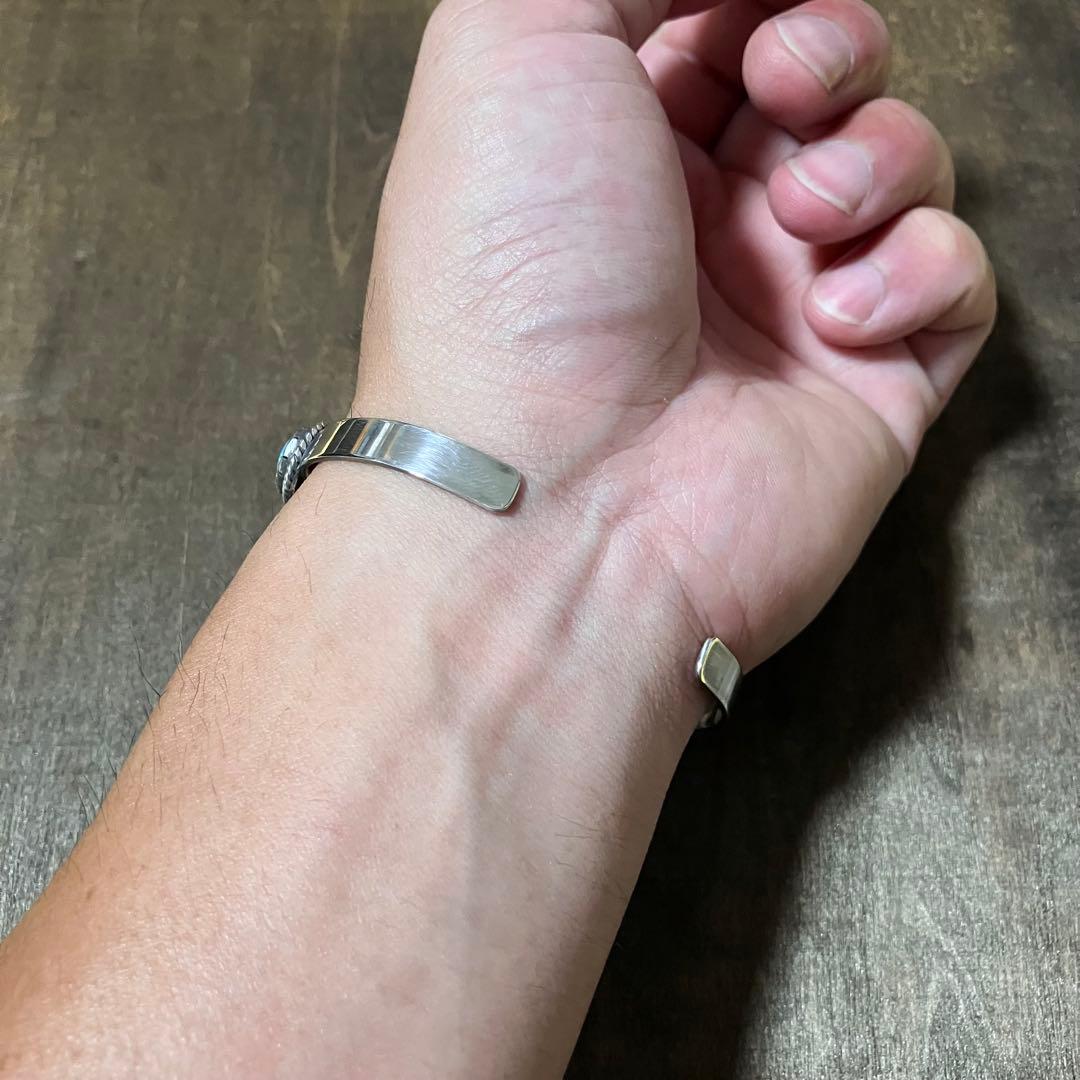 ttt様 オーダー品　モレンシ　ナチュラル　ターコイズ　シルバー　バングル