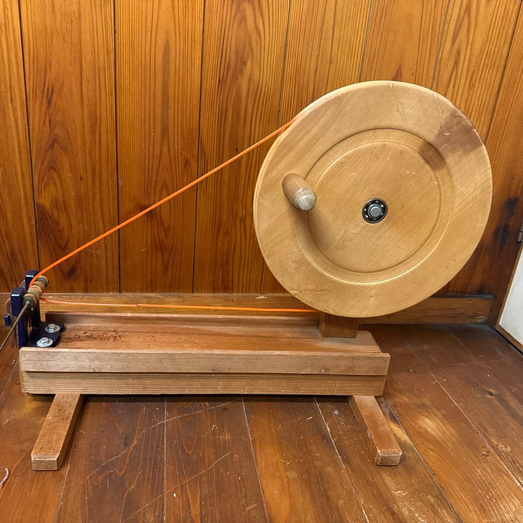 管巻器　板車管巻　稲垣機料　機織り道具