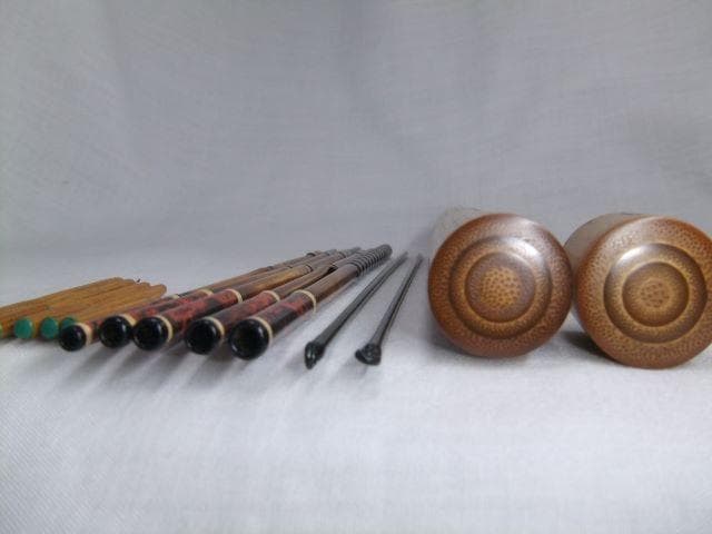 和竿　タナゴ竿　矢竹古竹　95