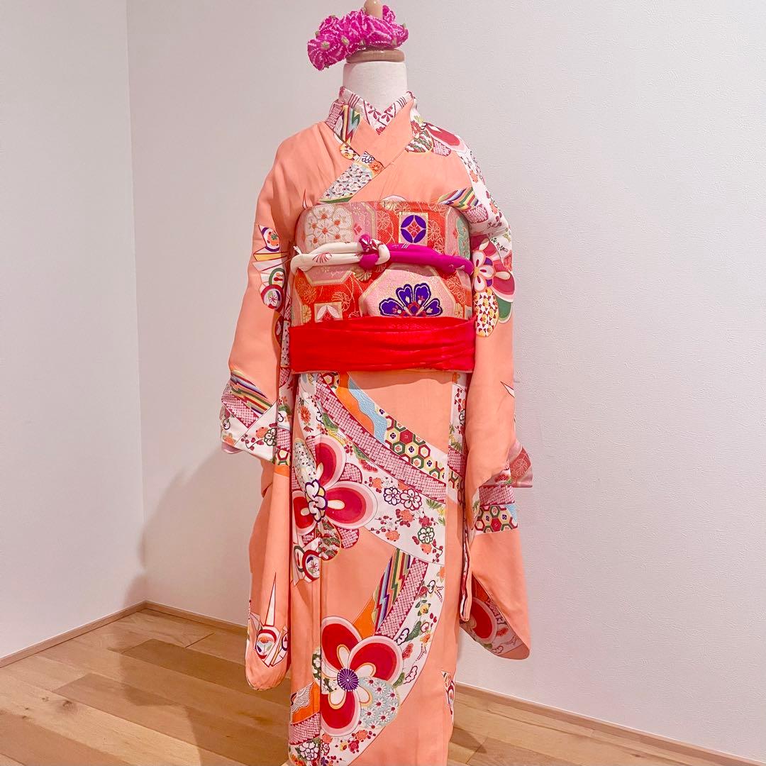 七五三 アンティーク着物 7歳　レトロ