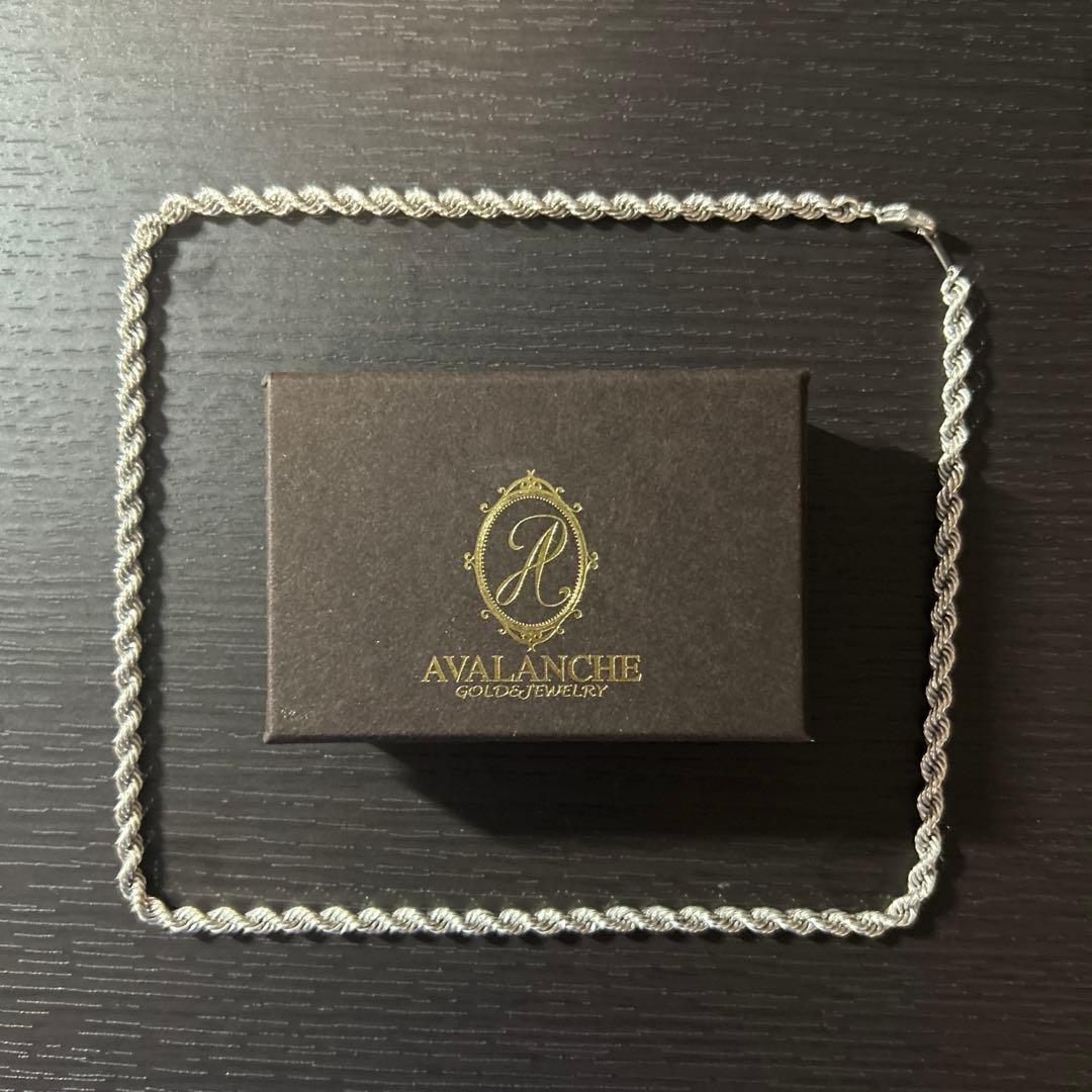 AVALANCHEロープツイストネックレスシルバー925
