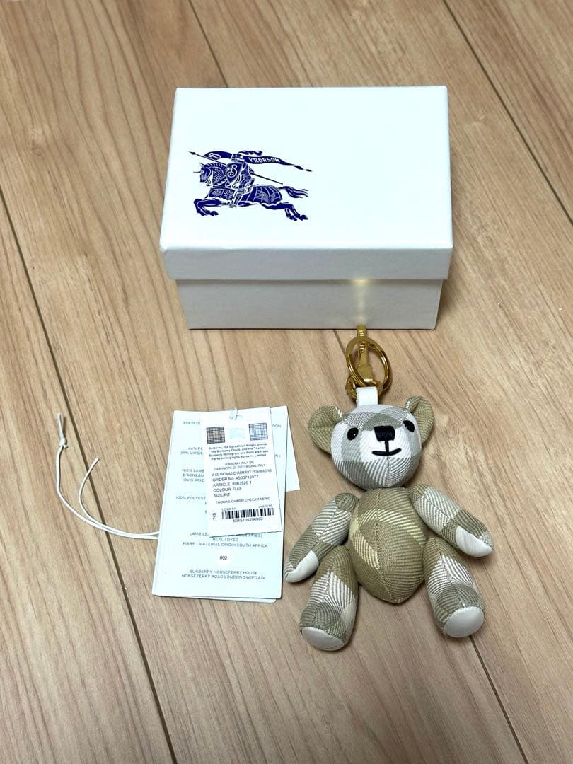 価格変更◇トーマスベアチャーム　バーバリー