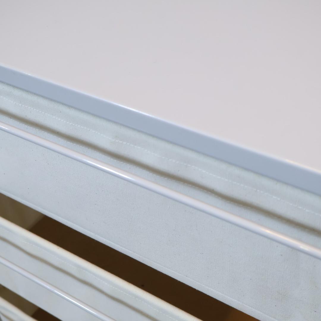 無印良品 MUJI スチール4段 帆布バスケット付き ユニットシェルフ チェスト