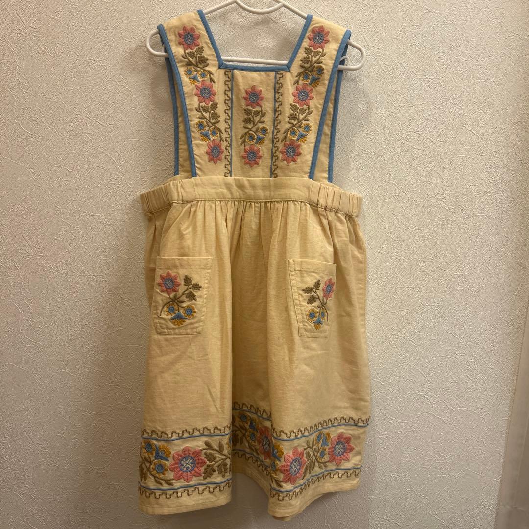 h*)様 URSINA EMBROIDERED PINAFORE 7-9y