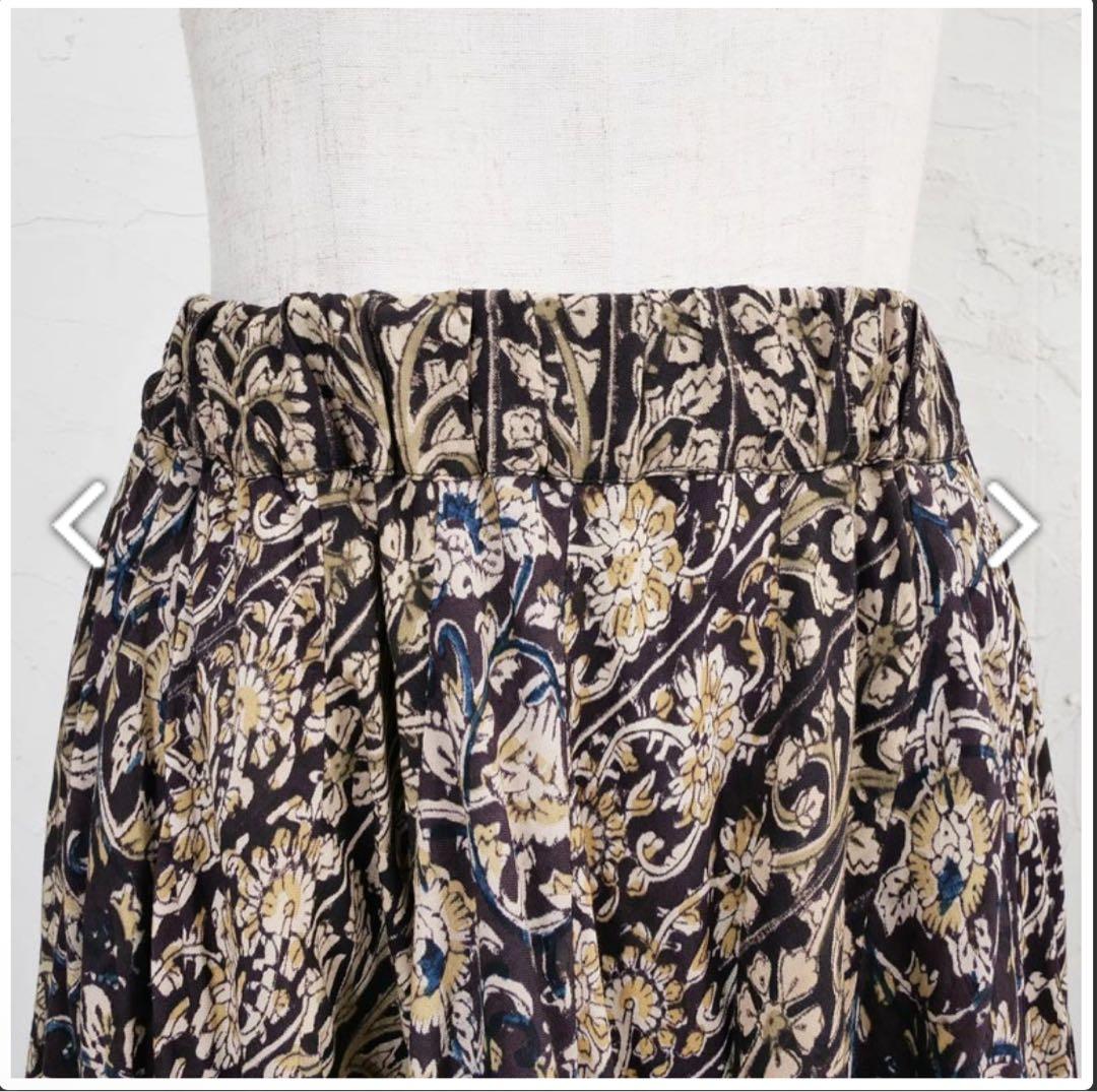 マライカ　レーヨンカラムカリエスカルゴスカート