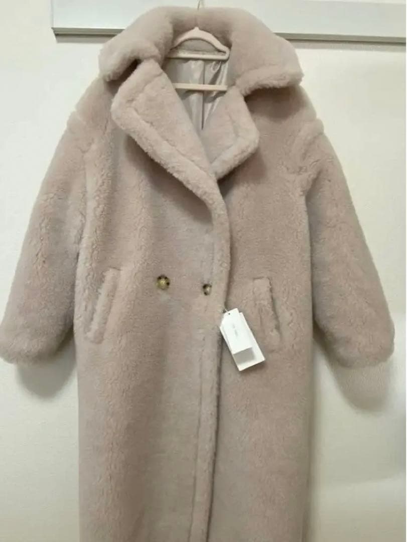 ⭐︎新品未使用【Rnyroom】大人気！ベアコート♡アルパカ素材（ライトベージュ）