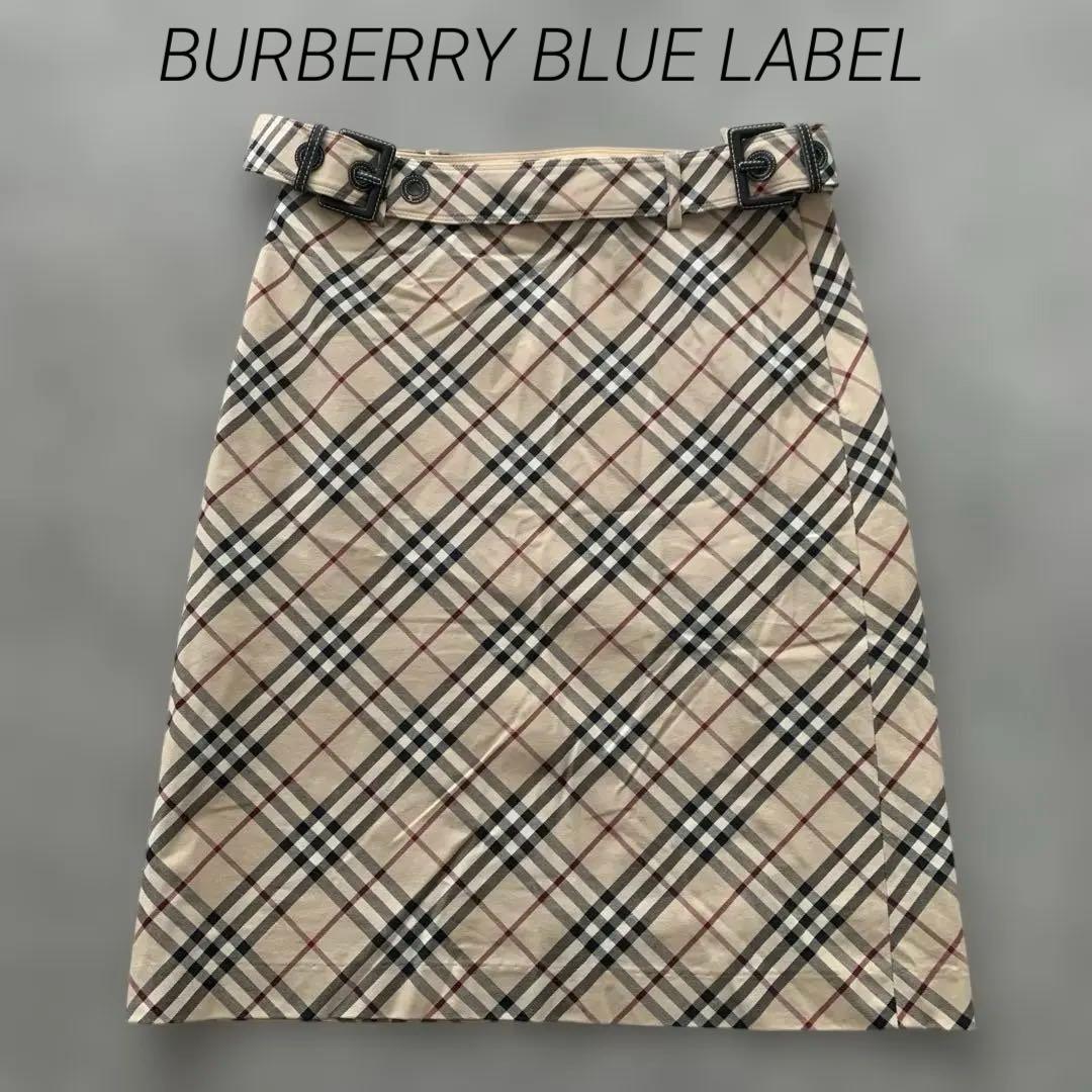 未使用級✨BURBERRYバーバリーブルーレーベル ノヴァチェックスカート