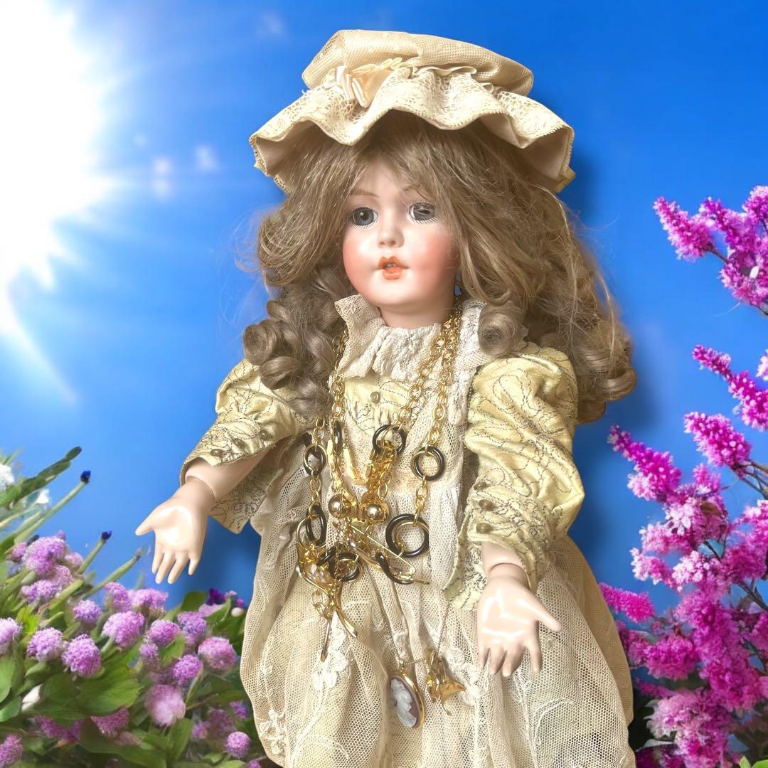 専用です ビスクドール シモン ハルビック リプロ 作家様 オリーブ グリーン