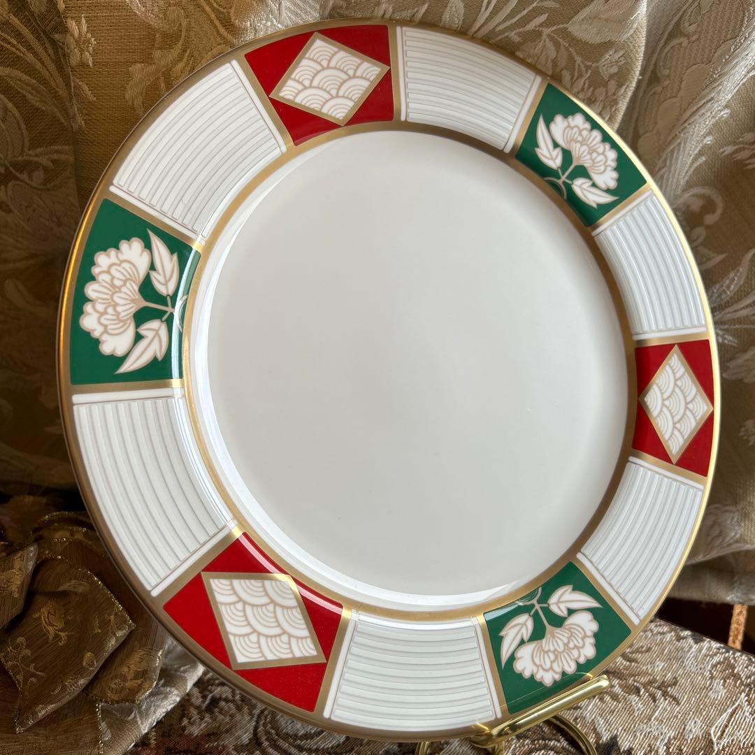 【新品】希少品 国内未入荷 【MIKASA】御祝い ディナー皿 2枚