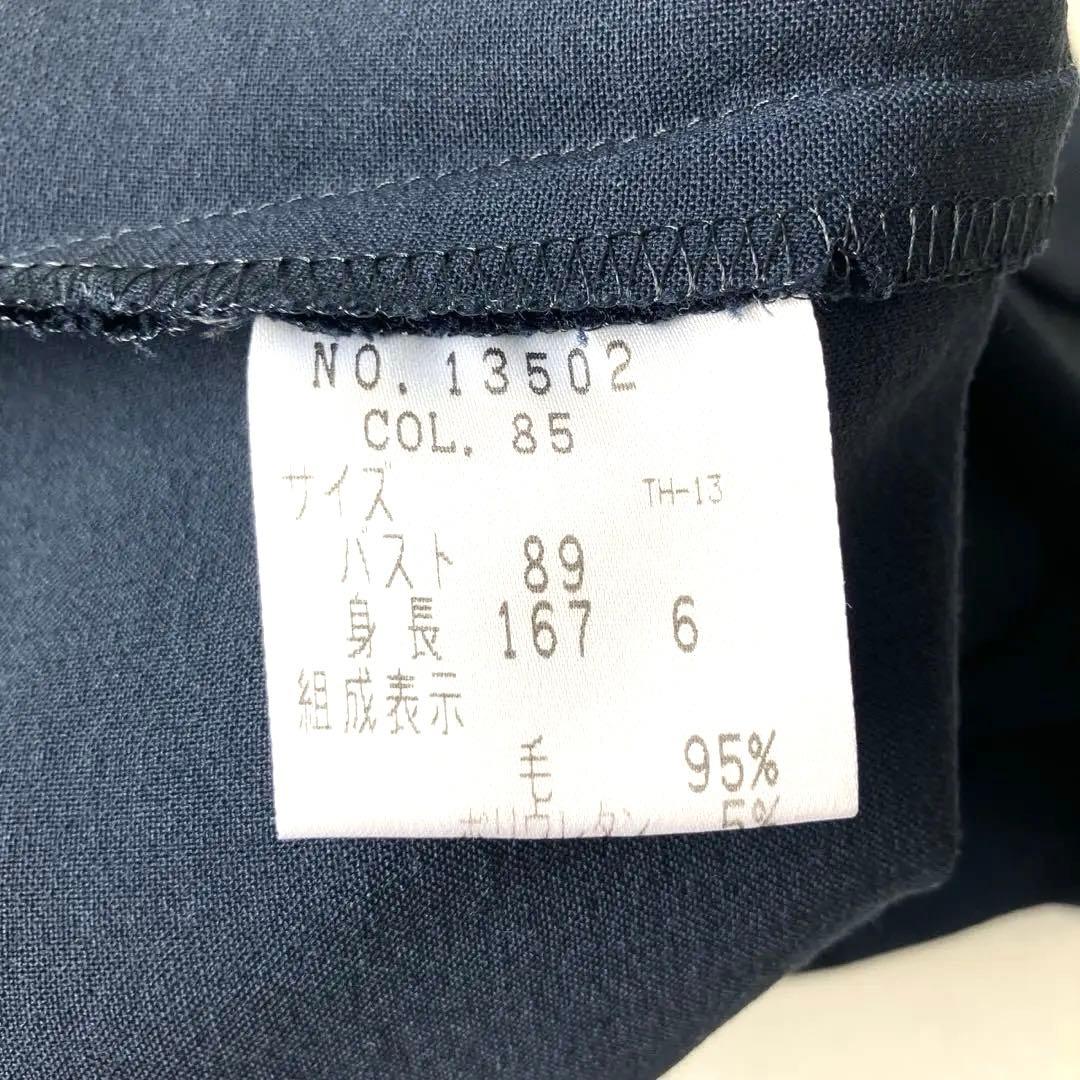 【美品】Theory ダークネイビー　ノースリーブ タイトワンピース　日本製