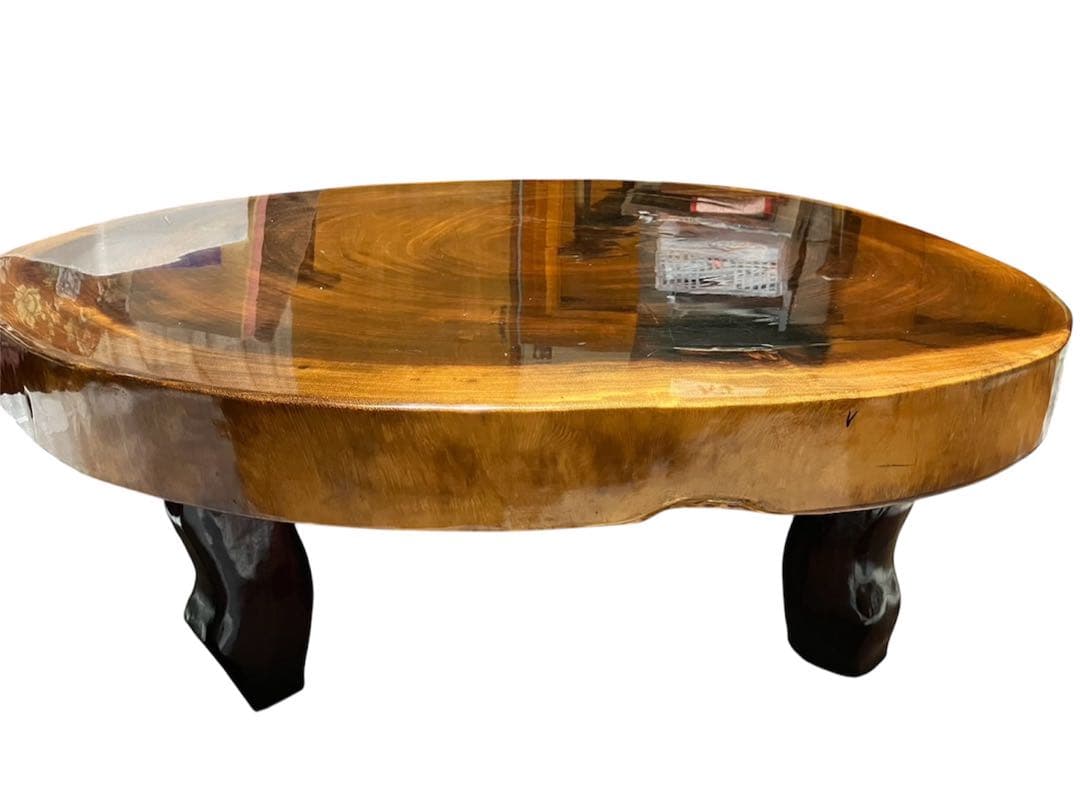 モンキーポッド輪切りテーブル　宮崎県限定