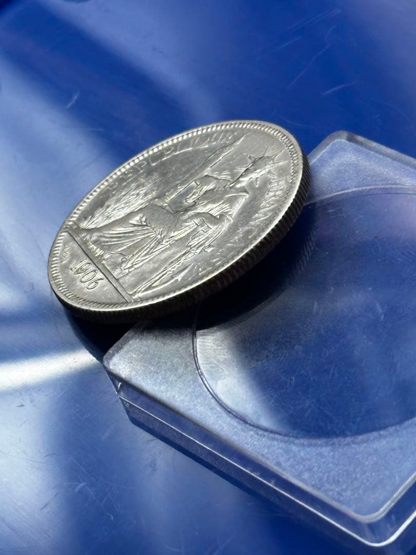 春*番様 1906年 フランス　銀貨　インドシナ銀貨