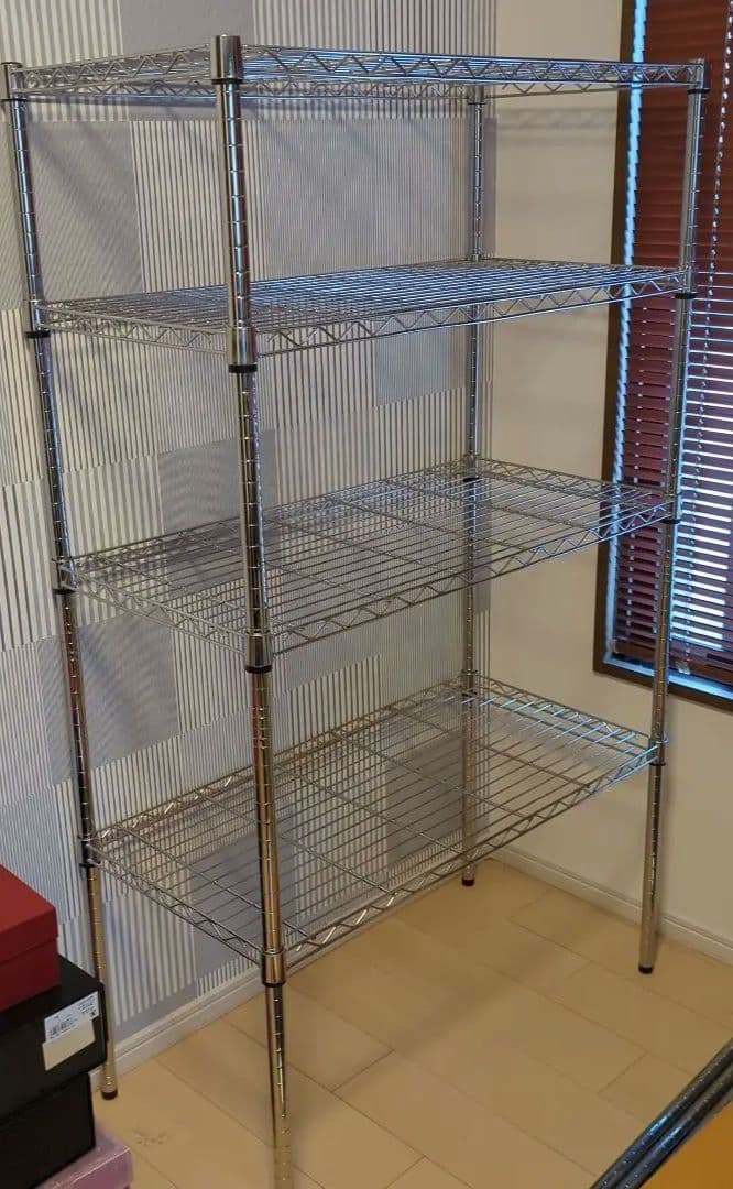 4段 スチールラック シルバー