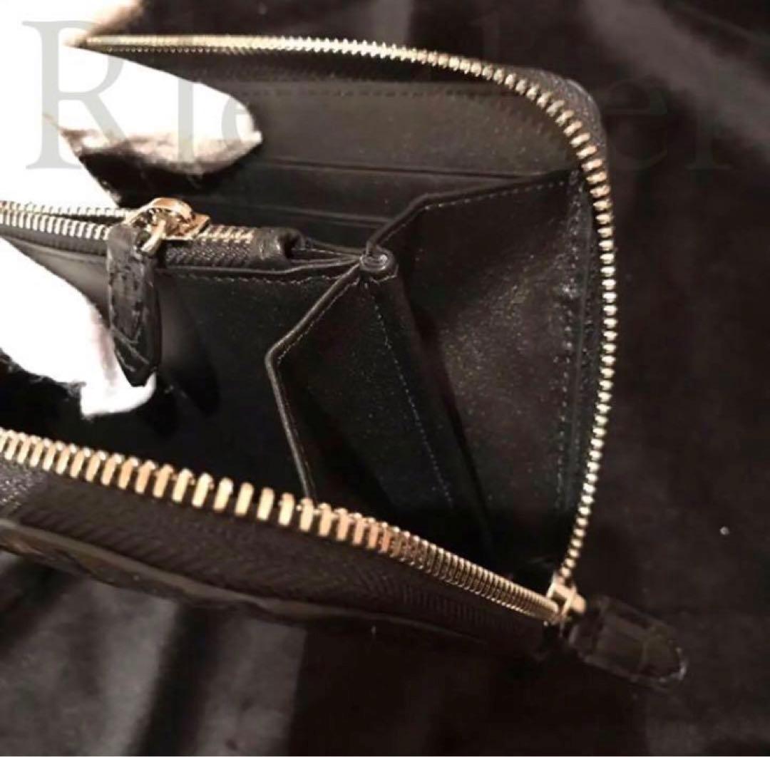 【クロコ1枚革】クロコダイル 長財布 サイフ メンズ ワニ革 レザー