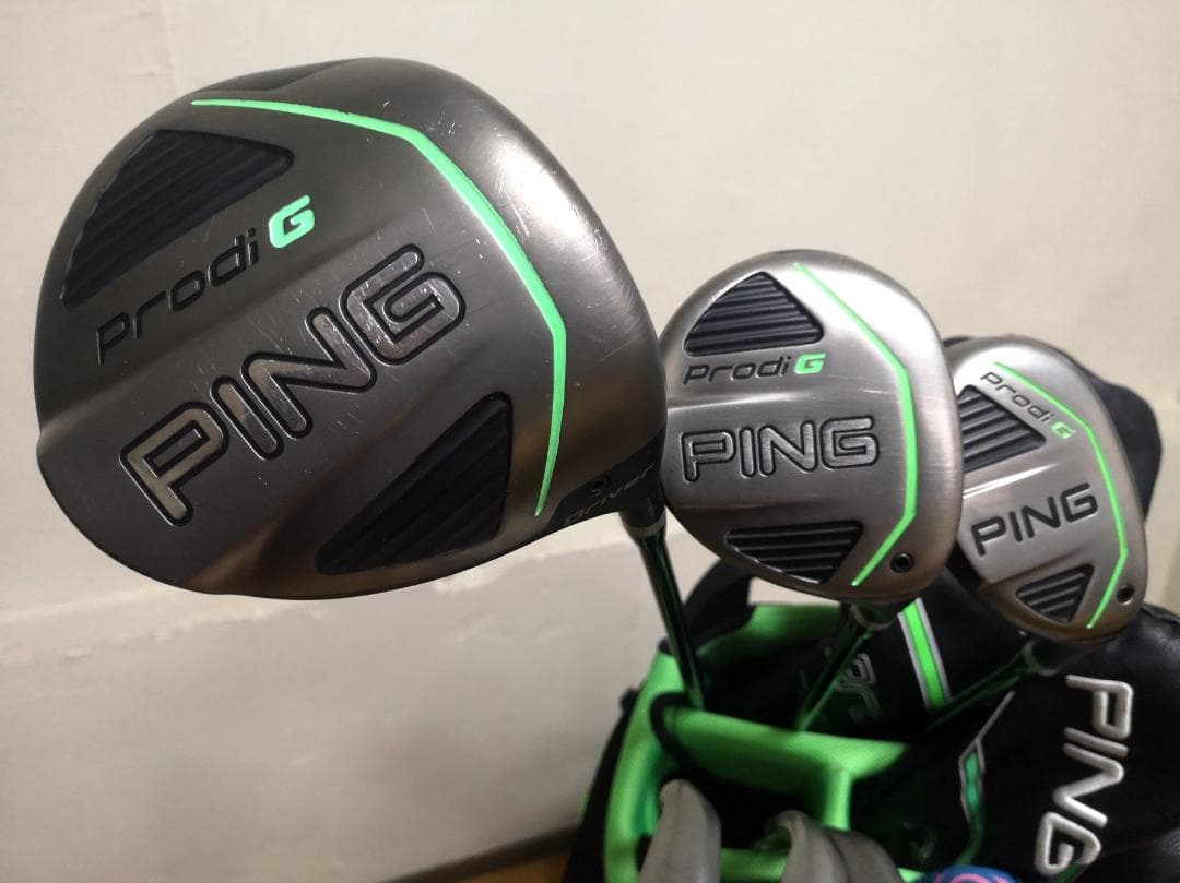 PING Prodi G ジュニア用クラブ11本／バッグフルセット