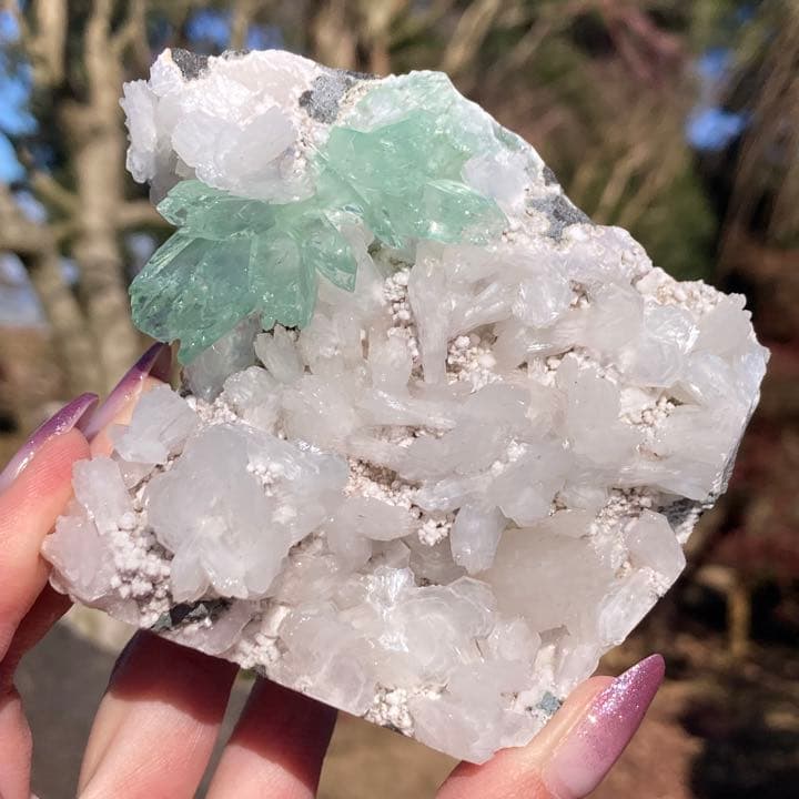 グリーンアポフィライト  原石