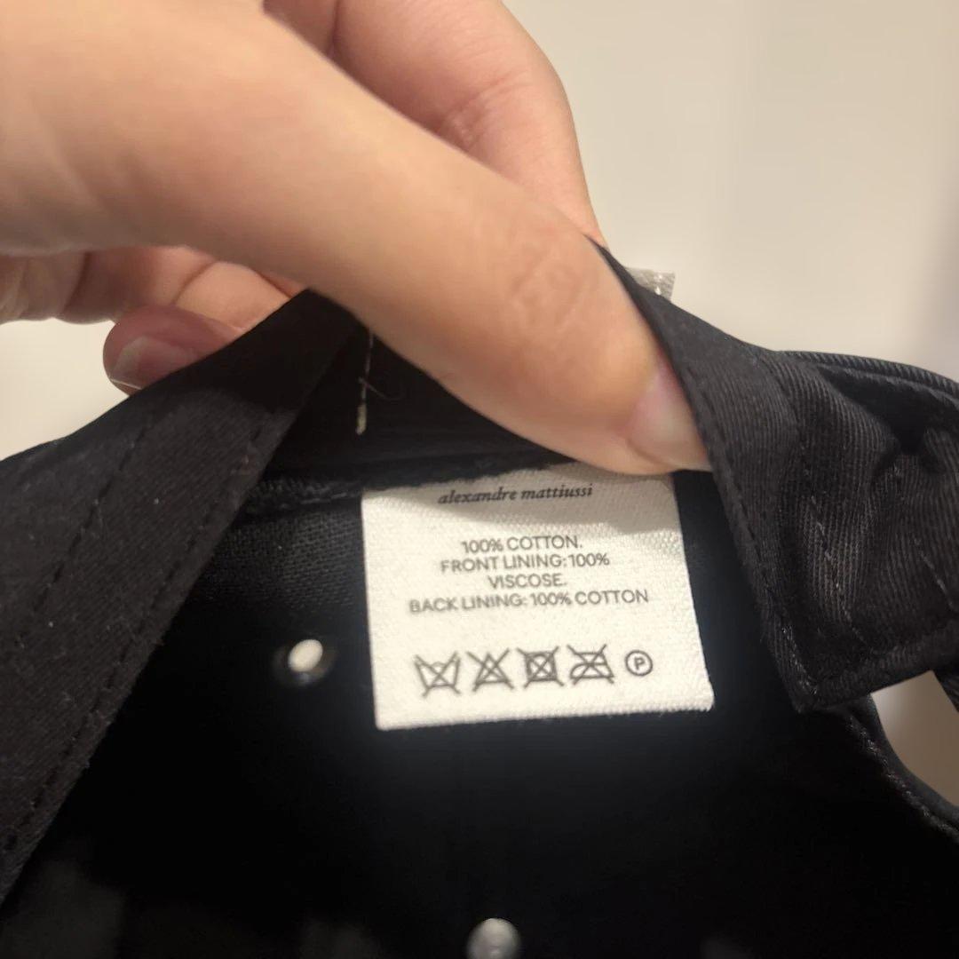 ami paris ハートロゴ キャップ 黒