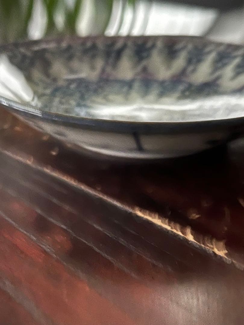 専用ページ‼️瓔珞文様5寸皿と瑠璃色向付二客とエルメスカシシルブラジル合計3点