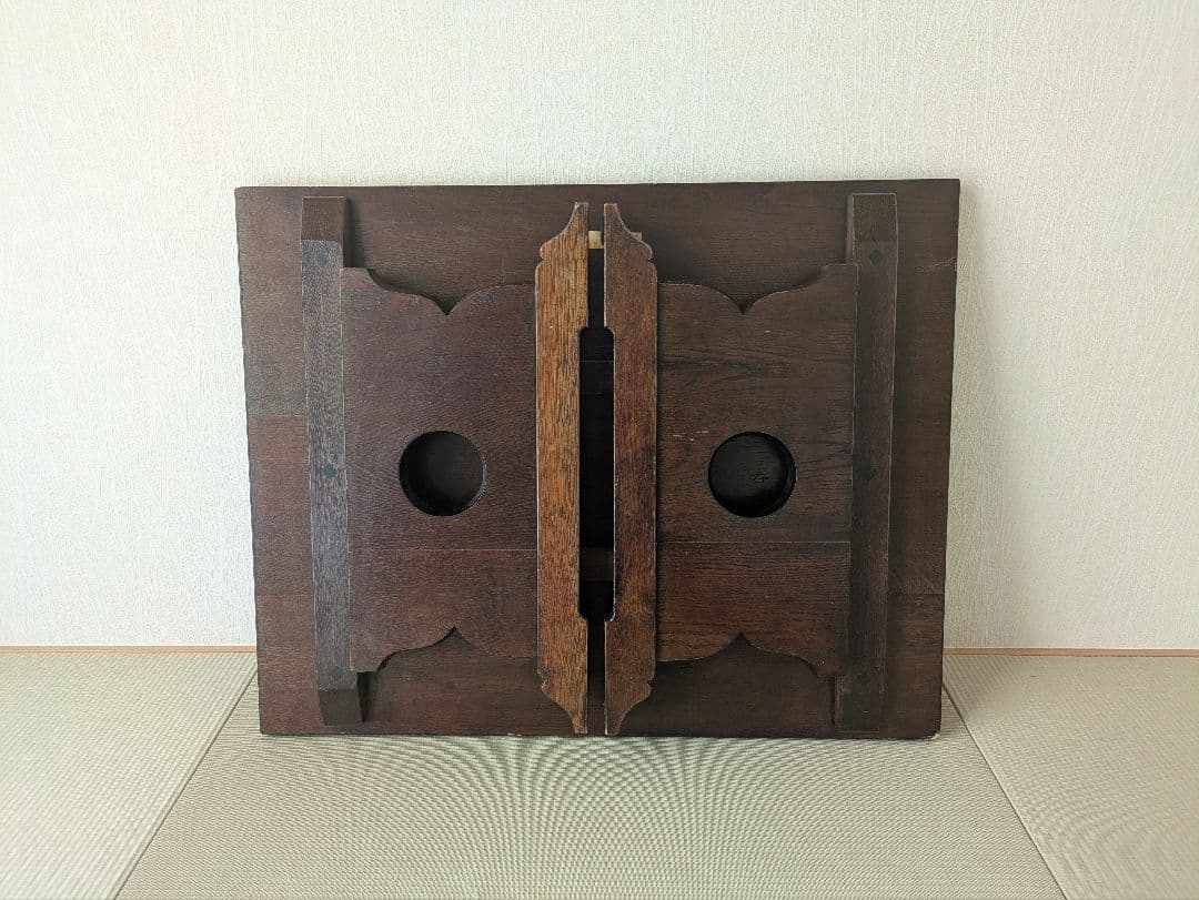 【松本民芸家具】 折りたたみローテーブル 民芸×和モダン コンパクト収納