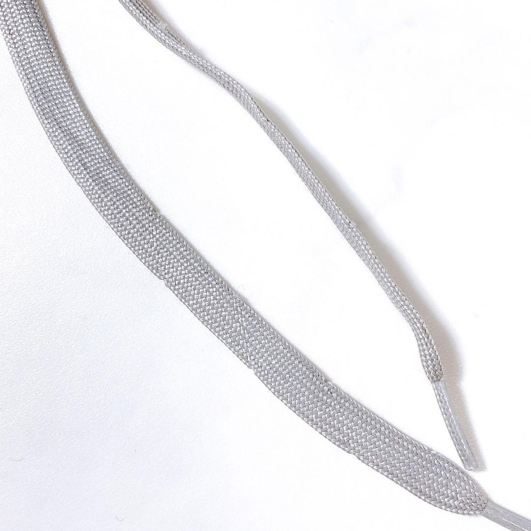 定価3万✨銀座ヨシノヤ カットワーク レザースニーカー 軽量 シルバー 23cm