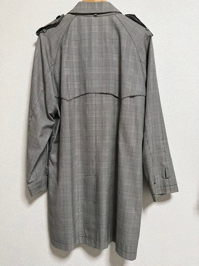 Paul Smith PS チェック柄 トレンチコート グレー