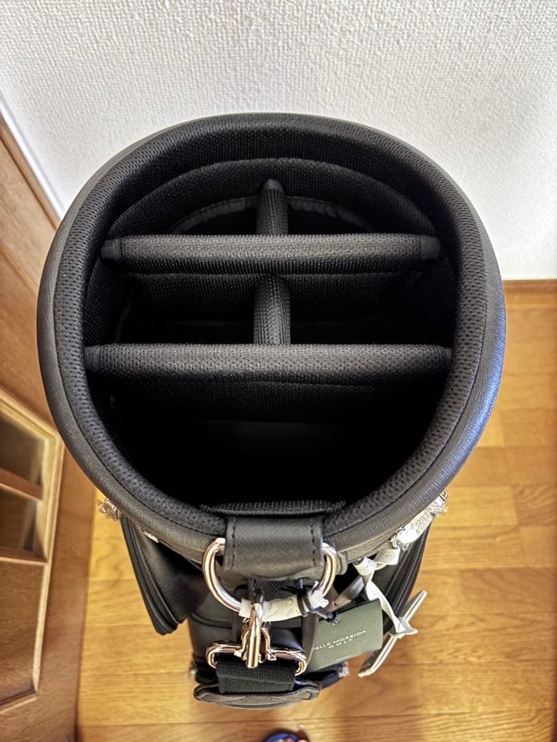 【未使用】ペッレモルビダ PELLE MORBIDA スタンドキャディバッグ 黒