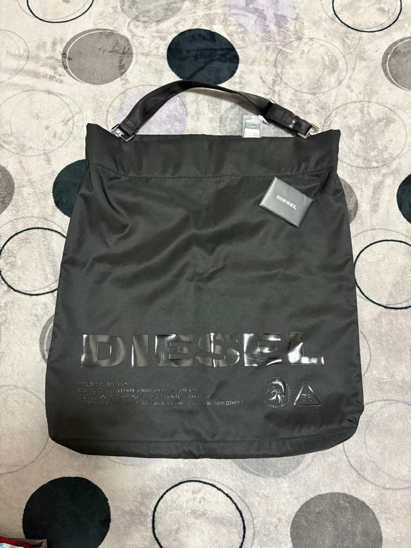 DIESEL ブラック トートバッグ