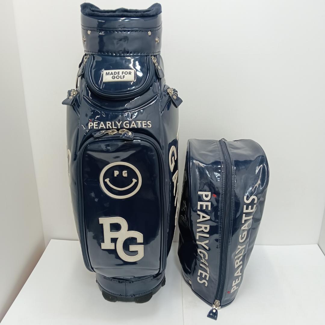 8ｍ3333h1z パーリーゲイツ キャディーバック ネイビー golfbag