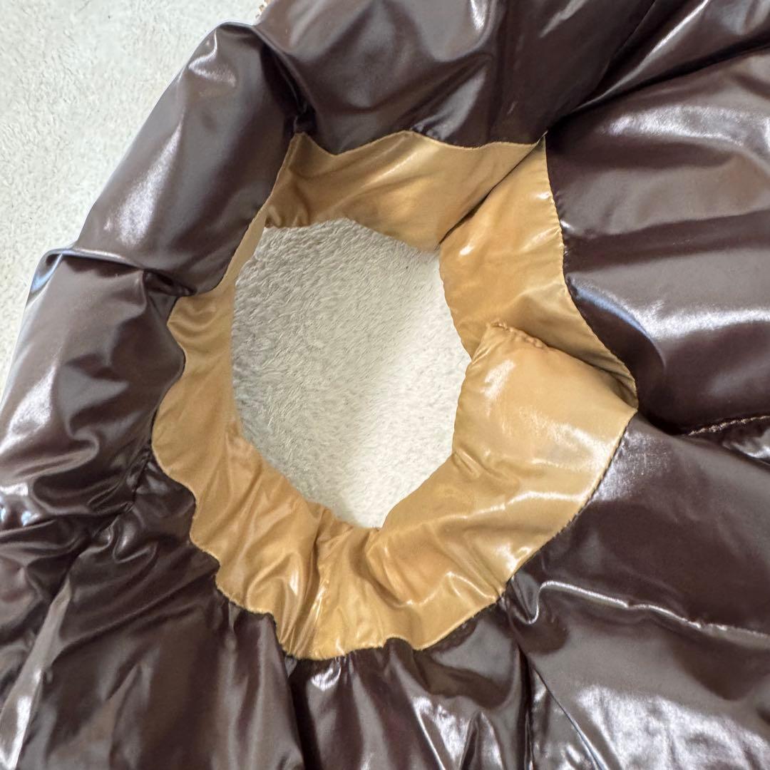 MONCLER ダウンベスト　キャメル　サイズ1 ロゴワッペン　ダブルジップ