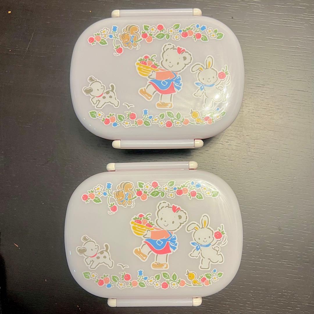 【美品】 familiar ファミリア　お弁当箱　コップ　巾着　箸ケースセット